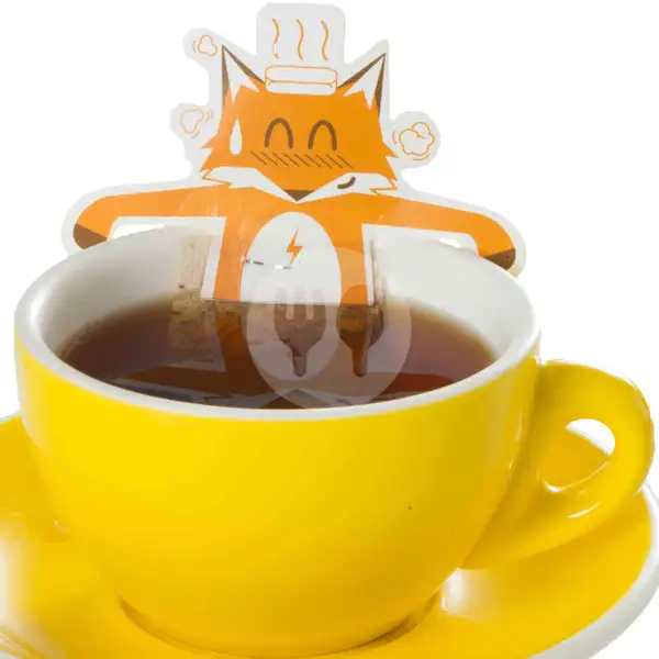 Hot Peach Tea | Brownfox Waffle & Coffee, Denpasar