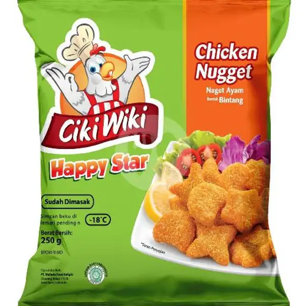 Cikiwiki Nugget Happy Star 250gr | Berkah Frozen Food, Pasir Impun