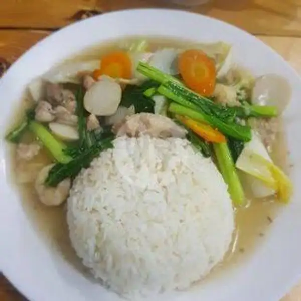 Nasi + Capcay Ayam(goreng/kuah) | Nasi Goreng Homemade, Cut Nyak Dhien