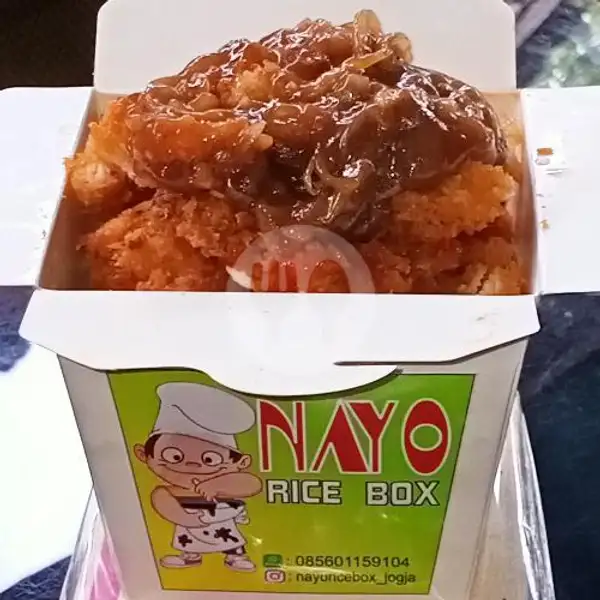 Ayam Katzu Tariyaki Rice Box | Nayo Rice Box Dan Nayo Milky Drink, Gedongtengen