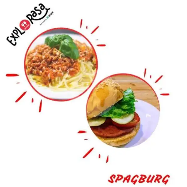 Paket Hemat Spagburg ( Spaghetti + Burger ) | Kedai Jajan Syauqi, Pondok Gede