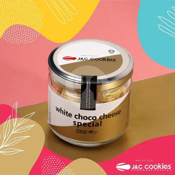 White Choco Cheese Special Kaca | J&C Cookies, Bojongkoneng