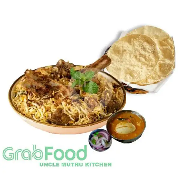 Nasi Briyani/Kebuli Kambing | Uncle Muthu Kitchen, Sesetan