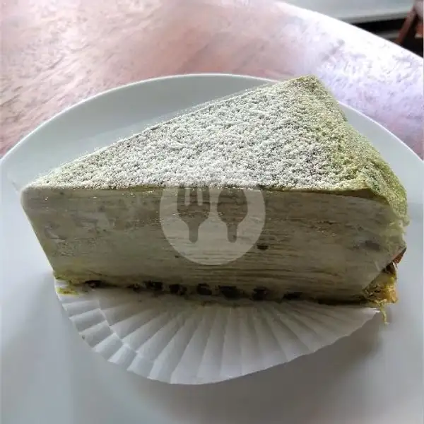 Green Tea Mille Crepes | Kakiang Bakery, Denpasar