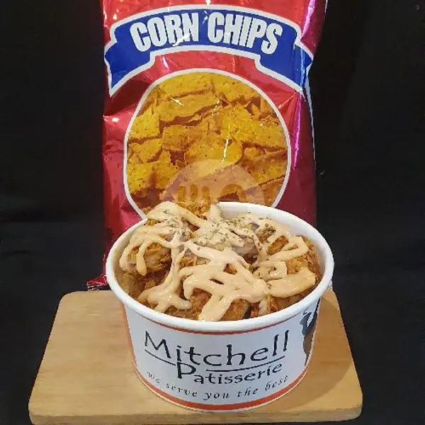 Fried Rice Bowl + Chicken Katsu+Corn Chips+topping mentai (NEW!) | Mitchell Patisserie, Roxy