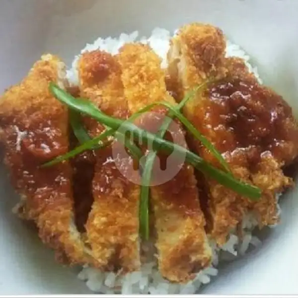 Nasi Chicken Katsu Saus Black Pepper | Kedai Snackqu, Wiyung