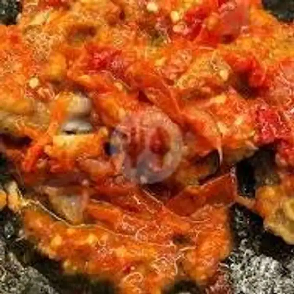 Nasi + Ayam Geprek Jumbo Dada + Sambal Tomat + Lalapan | Ayam Geprek Farish, Tlogosari Kulon
