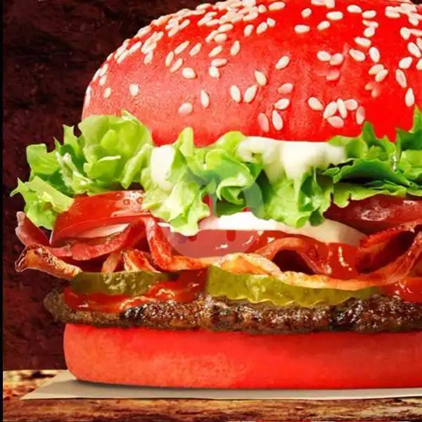 Red Burger Smoked Beef Amerika | Kedai Tackeyz, Muntilan