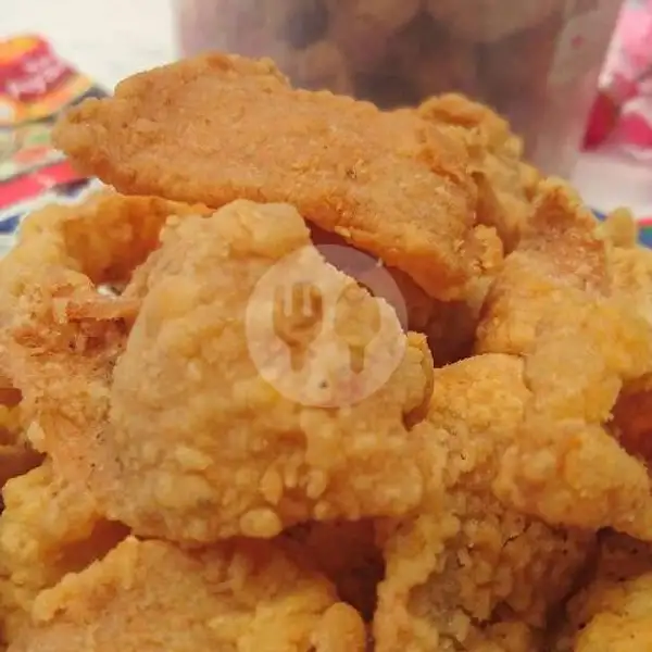 Kulit Ayam Crispy Saos Sambal | Warung Pengatur Kulit 0910, Langkapura