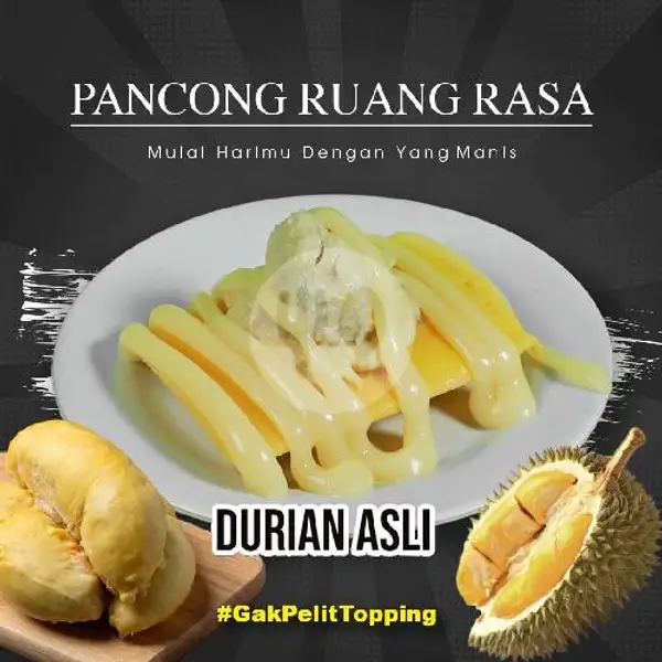 Pancong Durian Kupas (Signature Menu) | Pancong Ruang Rasa, Sukmajaya