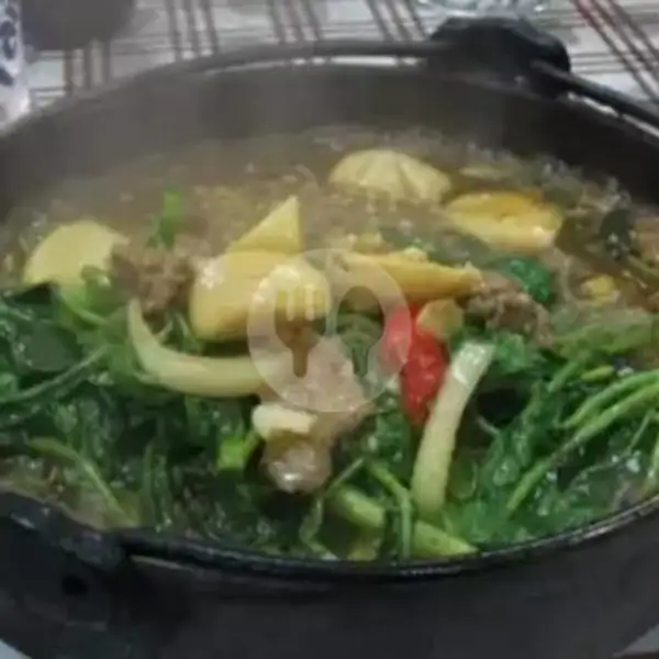 Kangkung Hot Plate Sapi/ Ayam | KOBE Resto, Andir