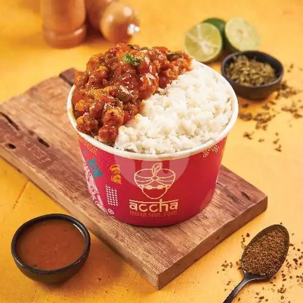 Chicken Munch-U! Rice Bowl | Accha - Indian Soul Food, Veteran