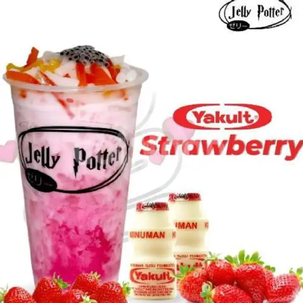 Strawberry Mix Yakult | Jelly Potter, Bekasi Selatan