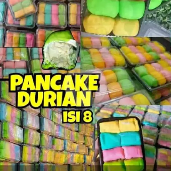 Pancake Durian Medan Mini Isi 8 Pcs | Sop Durian Medan Krisna, Tiara Dewata Food Court