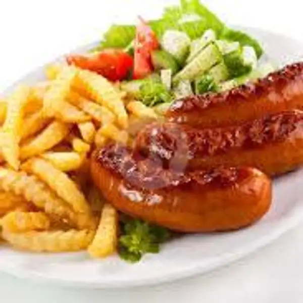 Sausage Fries Nugget Free Es Teh | Cemilan Zhafran, Cengkareng