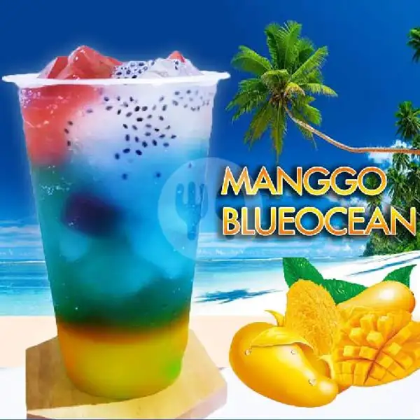 Manggo Blue Ocean | Es kopi & Cheese Thai Tea Rockopi, Gunung Putri