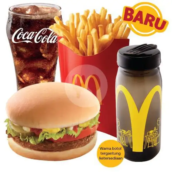 Paket Hemat Beef Burger Deluxe, Lrg + Colorful Bottle | McDonald's, Mall Ratu Indah