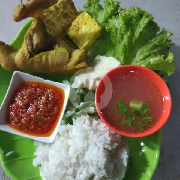 Bebek Geprek, Nasi Lalapan Kuah sop+ Obeng | Emak Gue, Sagulung