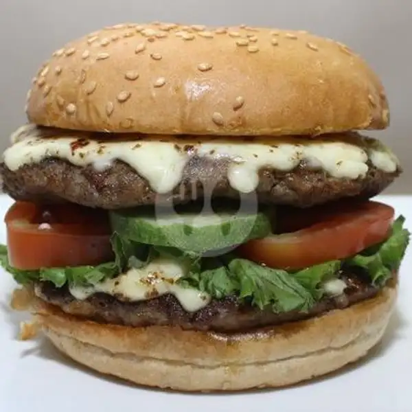 Double Beef Premium Mozarella | Burger Time, Bidar