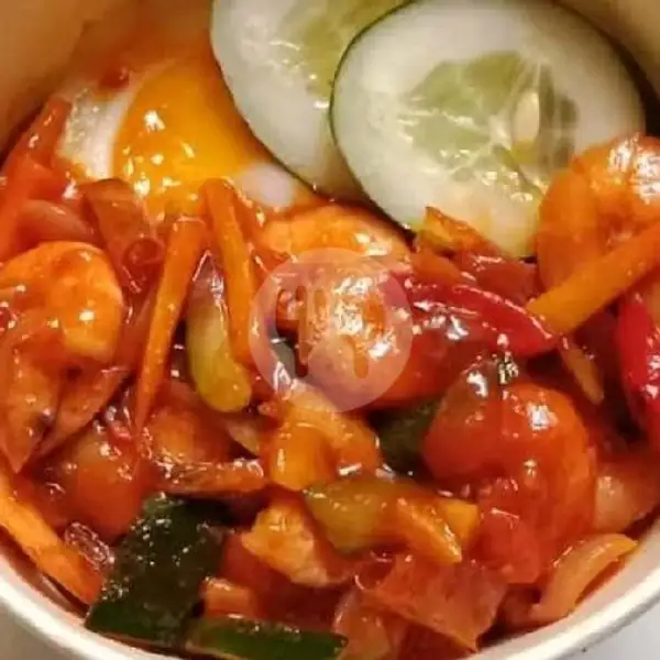 ricebowl ayam asam manis | Waroeng 86 Chinese Food, Surya Sumantri