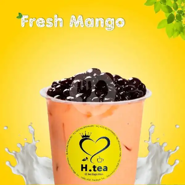 Fresh Mango + Topping Pearl Boba | H-tea Kalcer Crunch