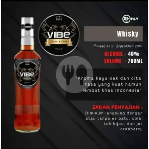 VIBE Whisky 700ml | Buka Botol Green Lake