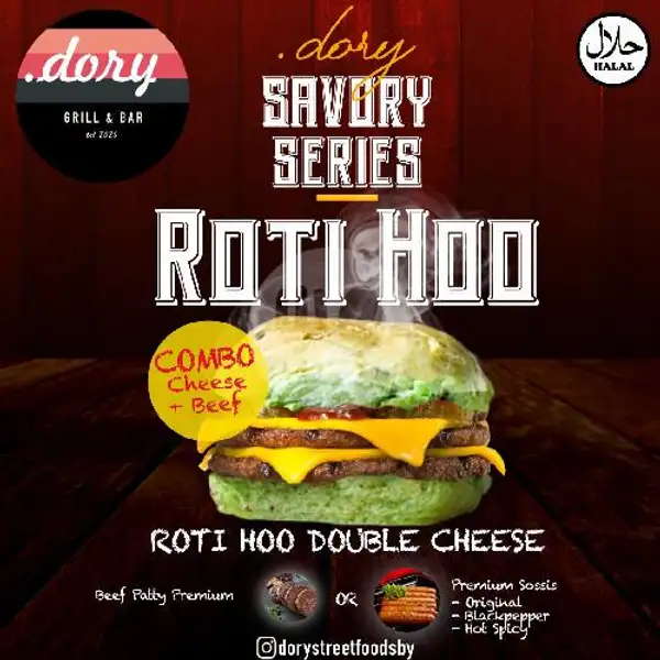 ROTI HOO DOUBLE CHEESE (Double Cheese + Double Beef) | Dory Streetfood, Krembangan