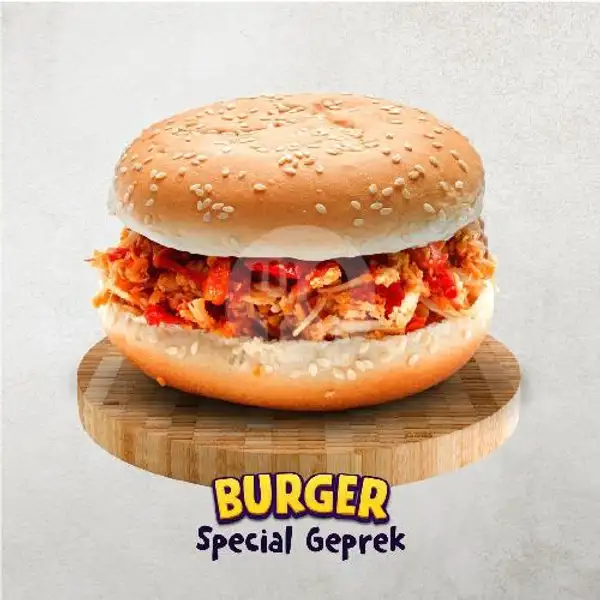 Burger Special Geprek | Chicken Crush, Cilacap