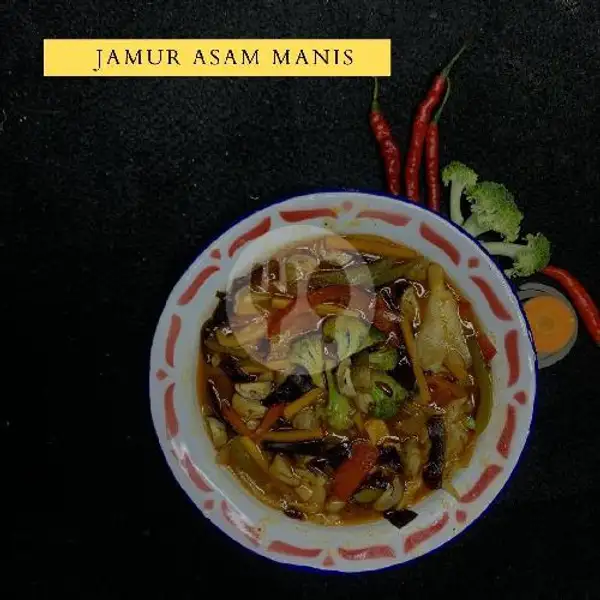 Jamur Asam Manis + Nasi | Jamur Kasaen Indung