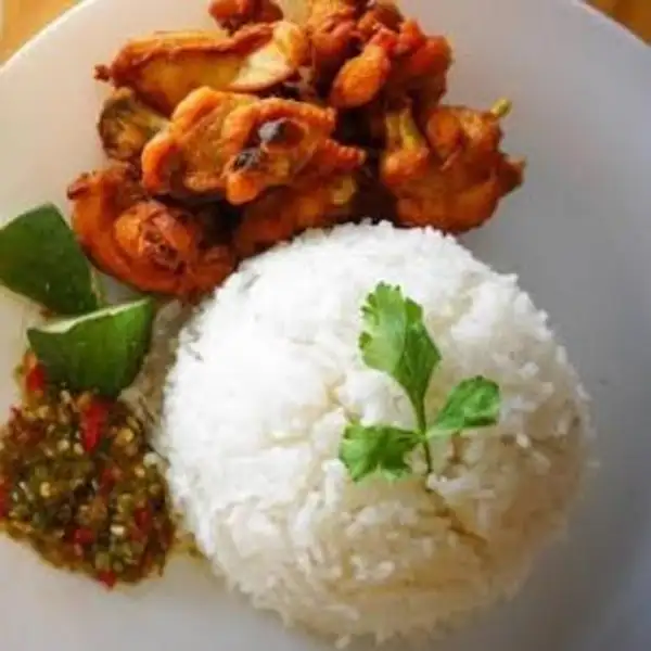 Nasi+Ayam Cincang+Sambal Jengkol/Petei+Tahu Terong | Pecel Ayam & Ayam Geprek DZ, Gg Mela