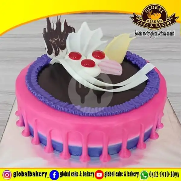 Black Forest (BF 18) Uk 18x18 | Global Cake & Bakery,  Jagakarsa
