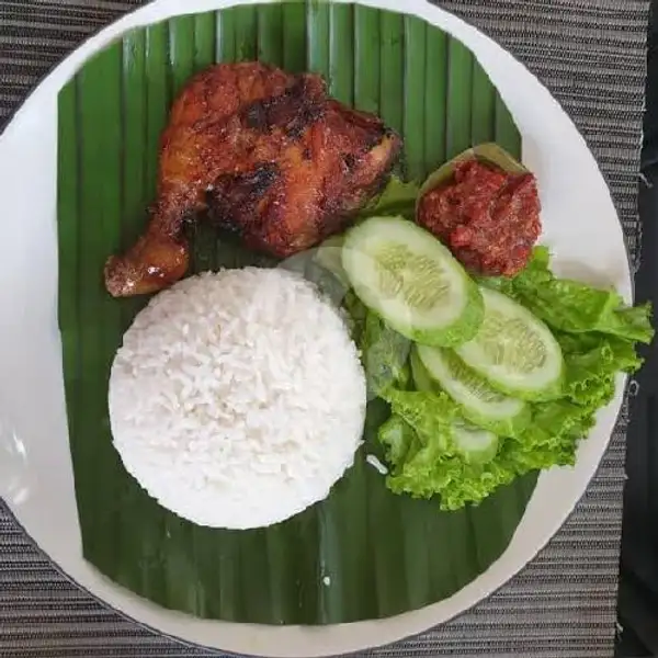 Ayam Bakar + Nasi | Ayam Bakar Mpo Limehh, Mulya Jaya