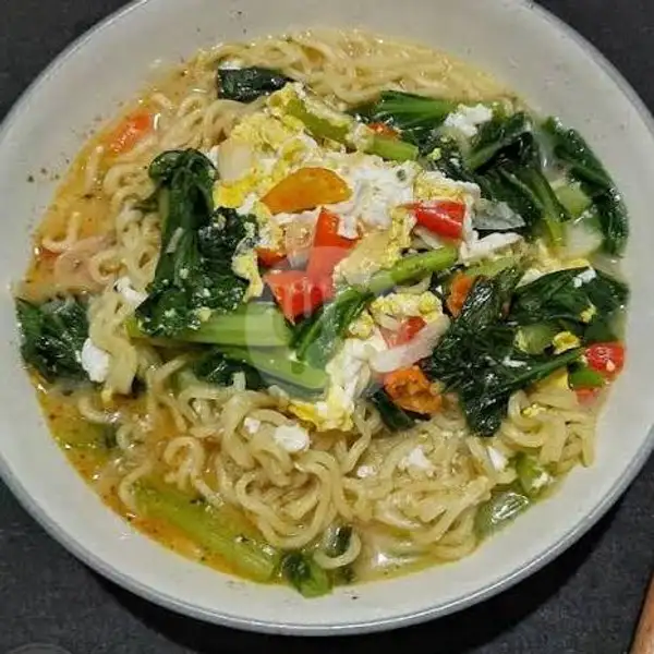 Indomie Kuah Pedas + Sayur + Telur | Dapur Ny. Ana