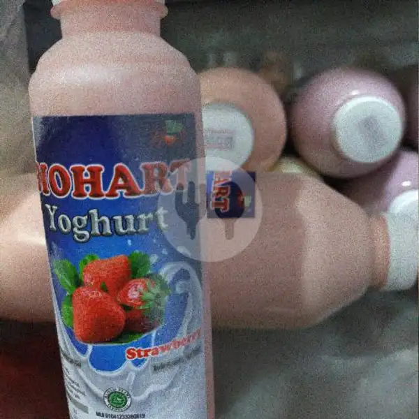 Yoghurt Strawberry 250 ml | Yoghurt BIOHART Pondok Kelapa