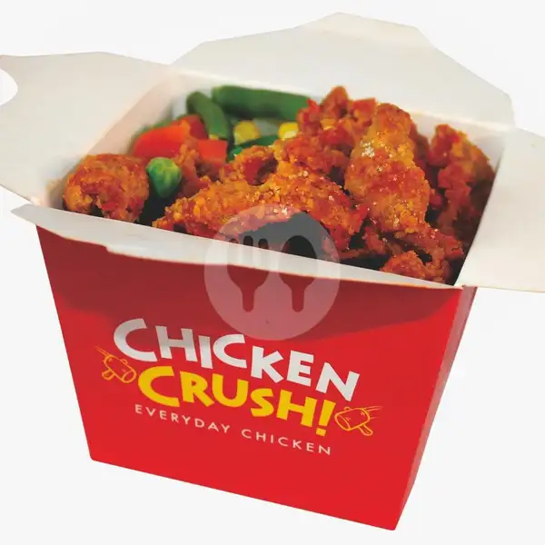 Ricebox Kulit Geprek Joss | Chicken Crush, Tendean