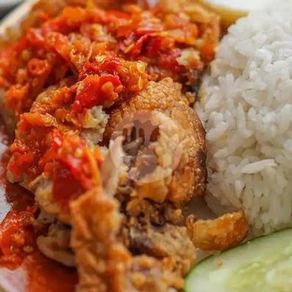 Paket Nasi Ayam Bakar Seblok Cabe | Kedai Mamanie, Tarogong Kaler