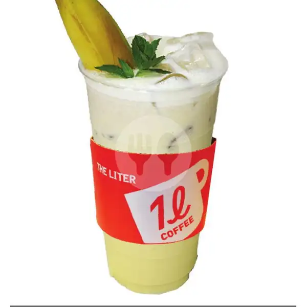 Banana Latte Ice (LITER Size 32 oz) | The Liter, Summarecon Bekasi