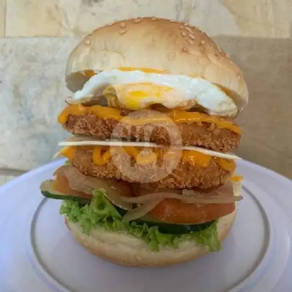 OG Double Chicken Burger With Egg | Burger Hotdog Smash