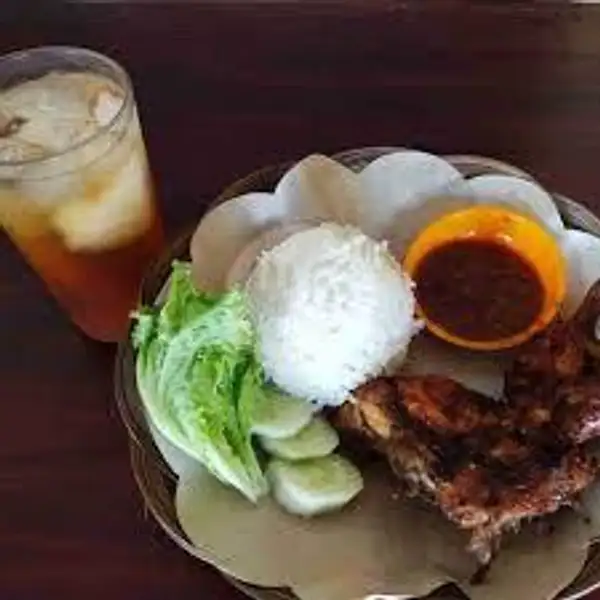 Nasi Ayam Bakar Soas Tiram+ Es Teh | Warung Mama Citra Kota Tegal, Margadana