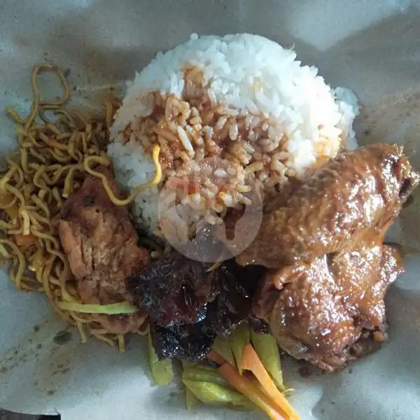 Nasi Campur Daging + Ayam | Khas Suramadu, Haji Kalla