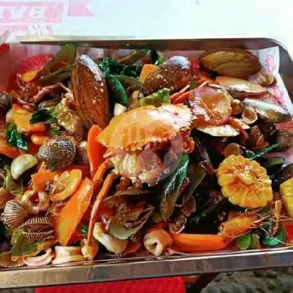 Seafood Gabrugan Bacakan Serakyat | Pisang Goreng Raja Tanduk 77 Dan Seafood Gabrugan 77, Serang Kota