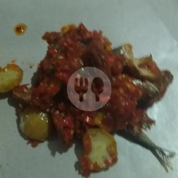 Ikan Asin Benggol+Jengkol Lado Merah Pakai Nasi | Ayam Lado Ijua Tumbuak