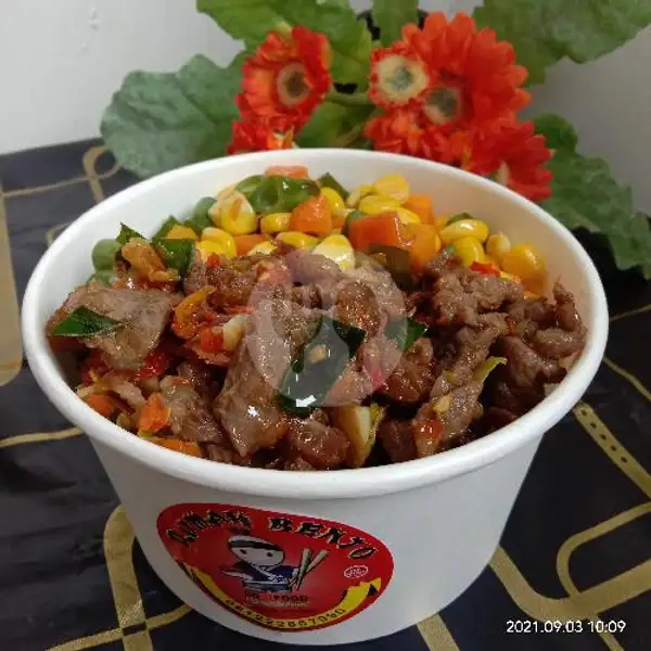 Ricebowl Beef ( Sambal Matah Daun Jeruk) | Rumah Bento, Bukit Indah