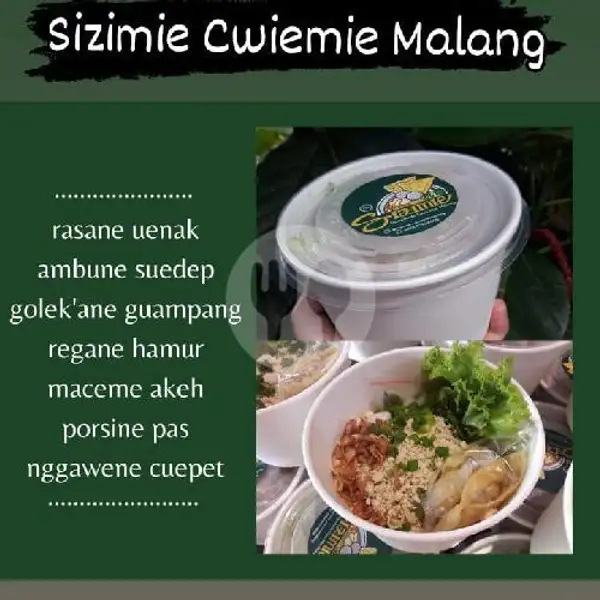 Cwimie Pedas Manis + bakso /Pangsit rebus | Pangsit Mie Sizimie Cwiemie Malang, Penanggungan
