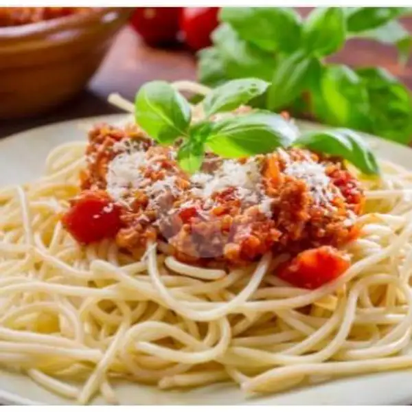 mie spageti bolognese | Dinar Sosis Kukusan