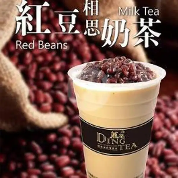 Red Beans Milk Tea (L) | Ding Tea, Mall Top 100 Tembesi