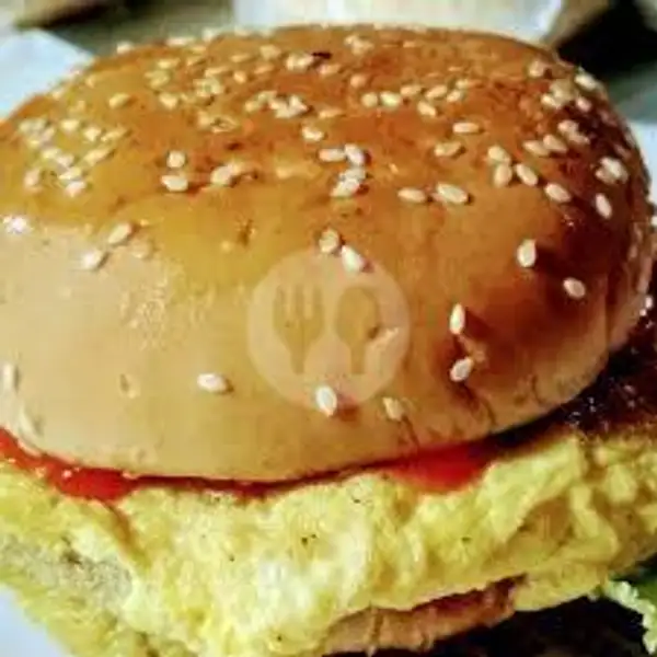 Burger Doubble Telor + Keju | Arabian Kebab & Burger, Kisaran Barat