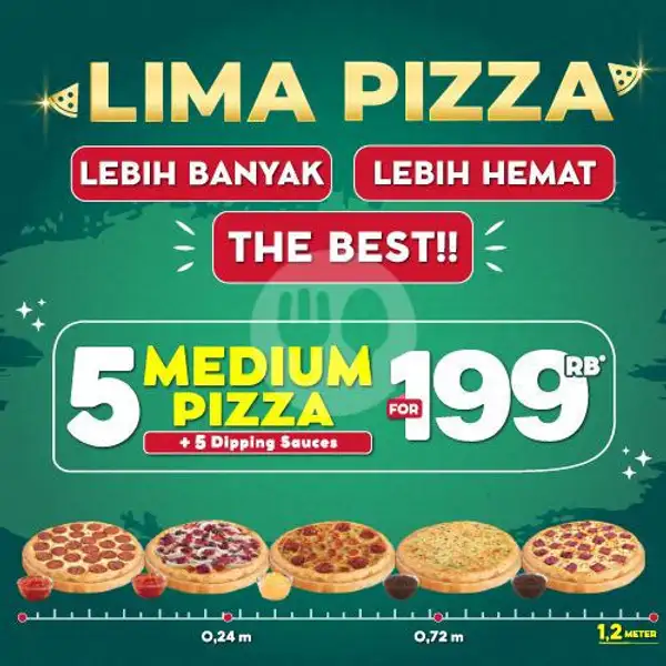 5 Pizza Only 199K | Domino's Pizza, Citayam