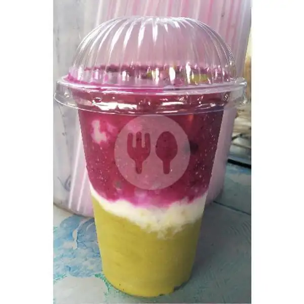 Juice Mix Buah Naga + Alpuket | Juss Buah Mix Segar Pangjay, Sawah Besar