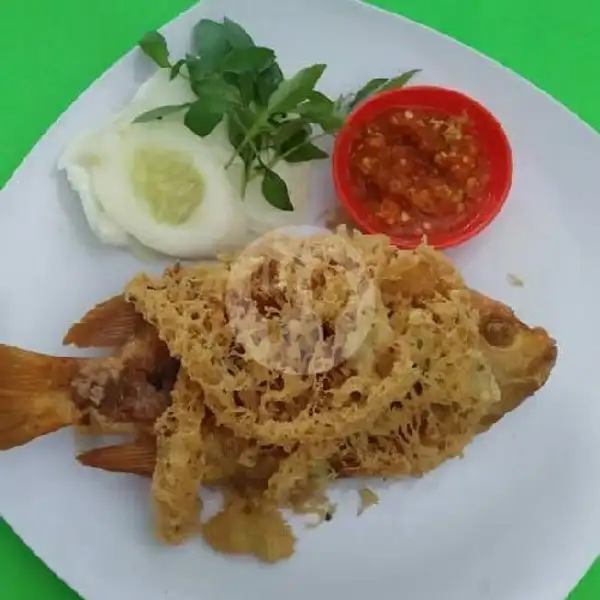 Ikan Kakap Laut Kremes | Ayam dan Ikan Bakar Mas Amar 23, Senen